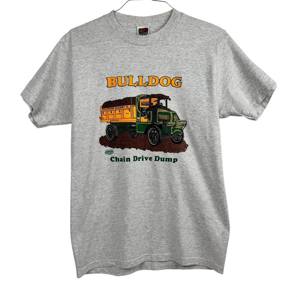 Bulldog Chain Drive Dump Truck Country Graphic T-Shirt Men's Medium FOTL